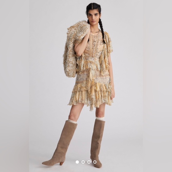 Mes Demoiselles yellow paisley dress from Anthropologie. New with tags - Picture 3 of 8